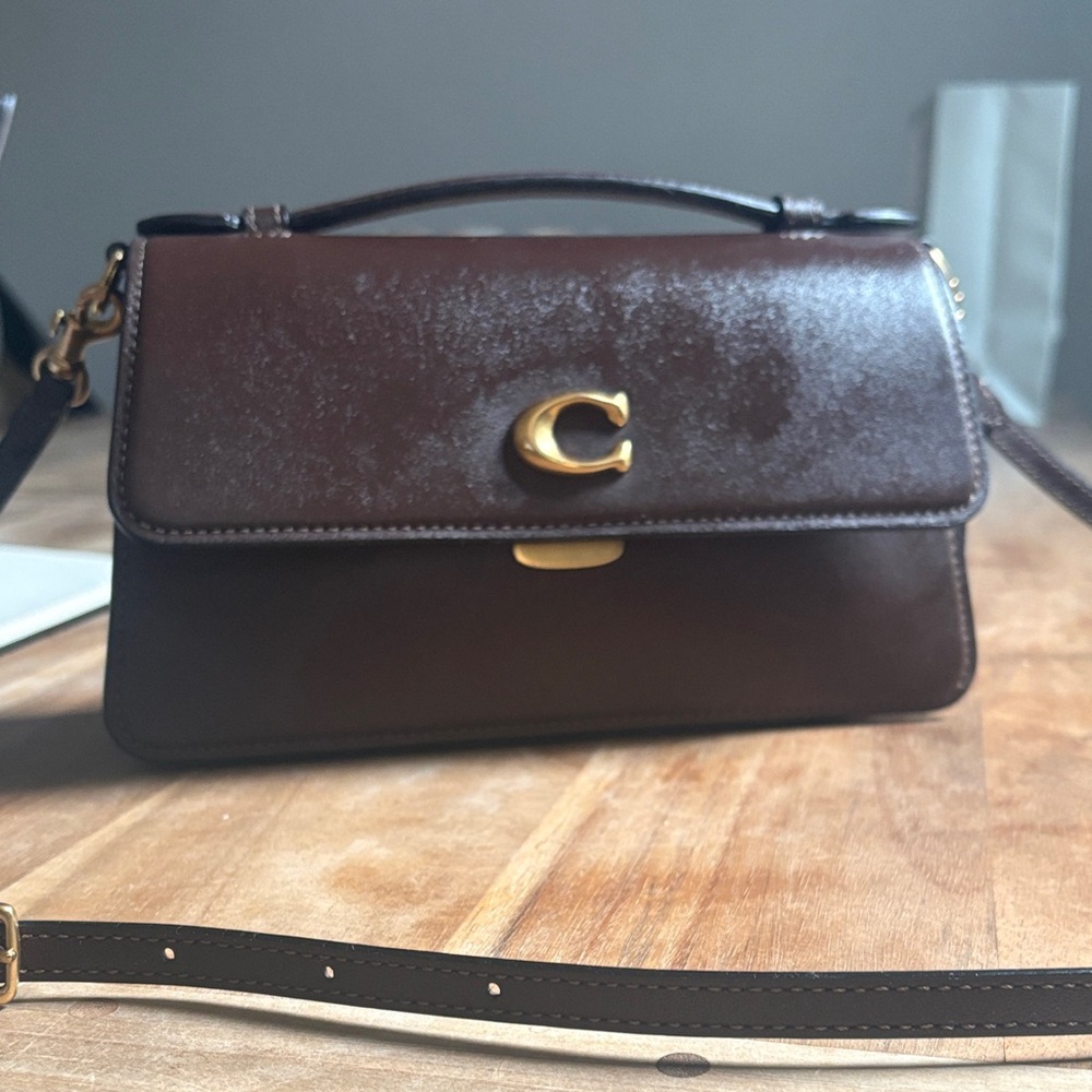 Coach Glovetanned Juno Bag in Maple